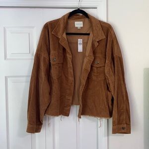 NWT- American Eagle Cropped Corduroy Jacket
